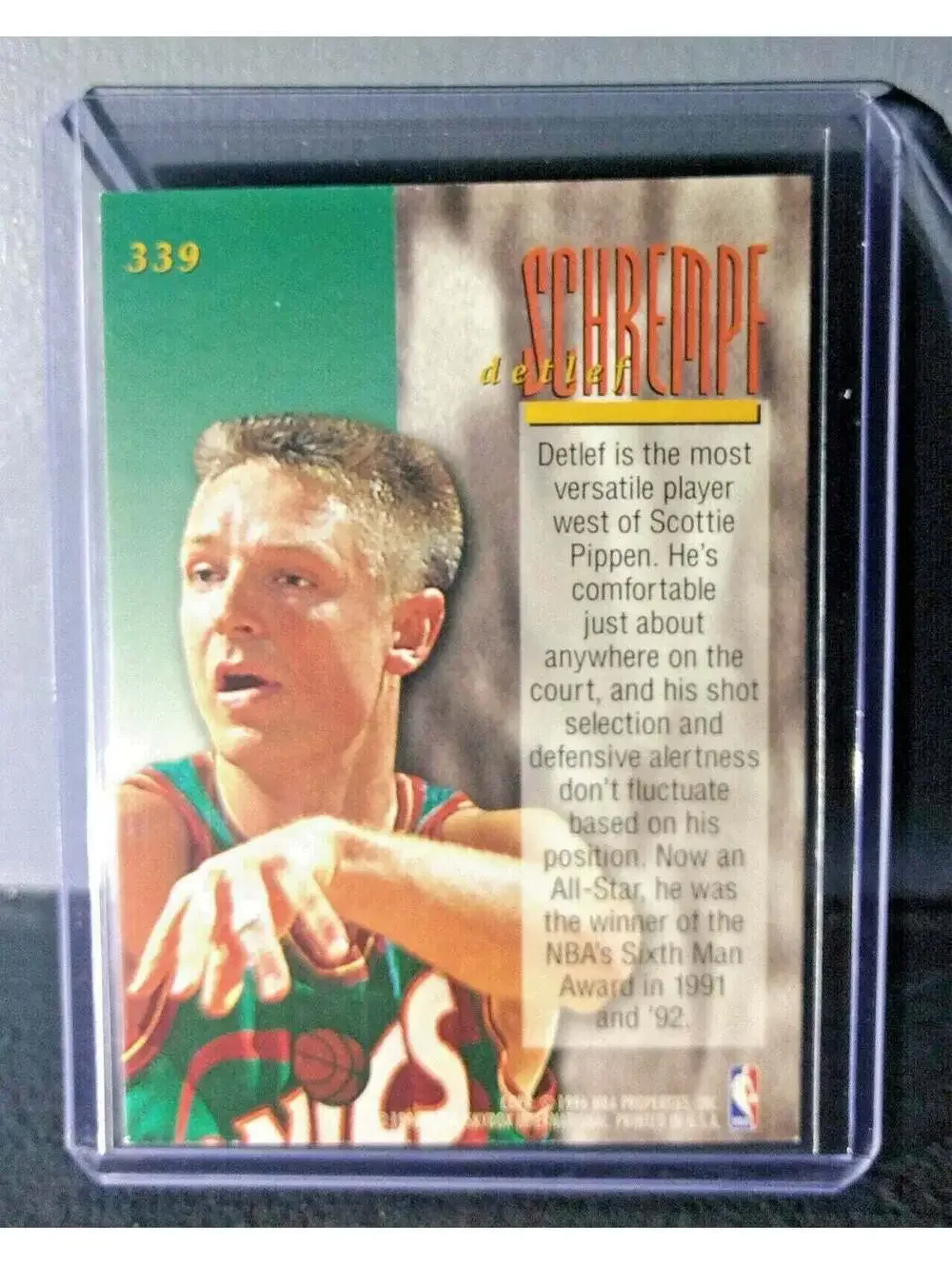 1995-96 Detlef Schrempf #339 Ultra Encore Basketball Card